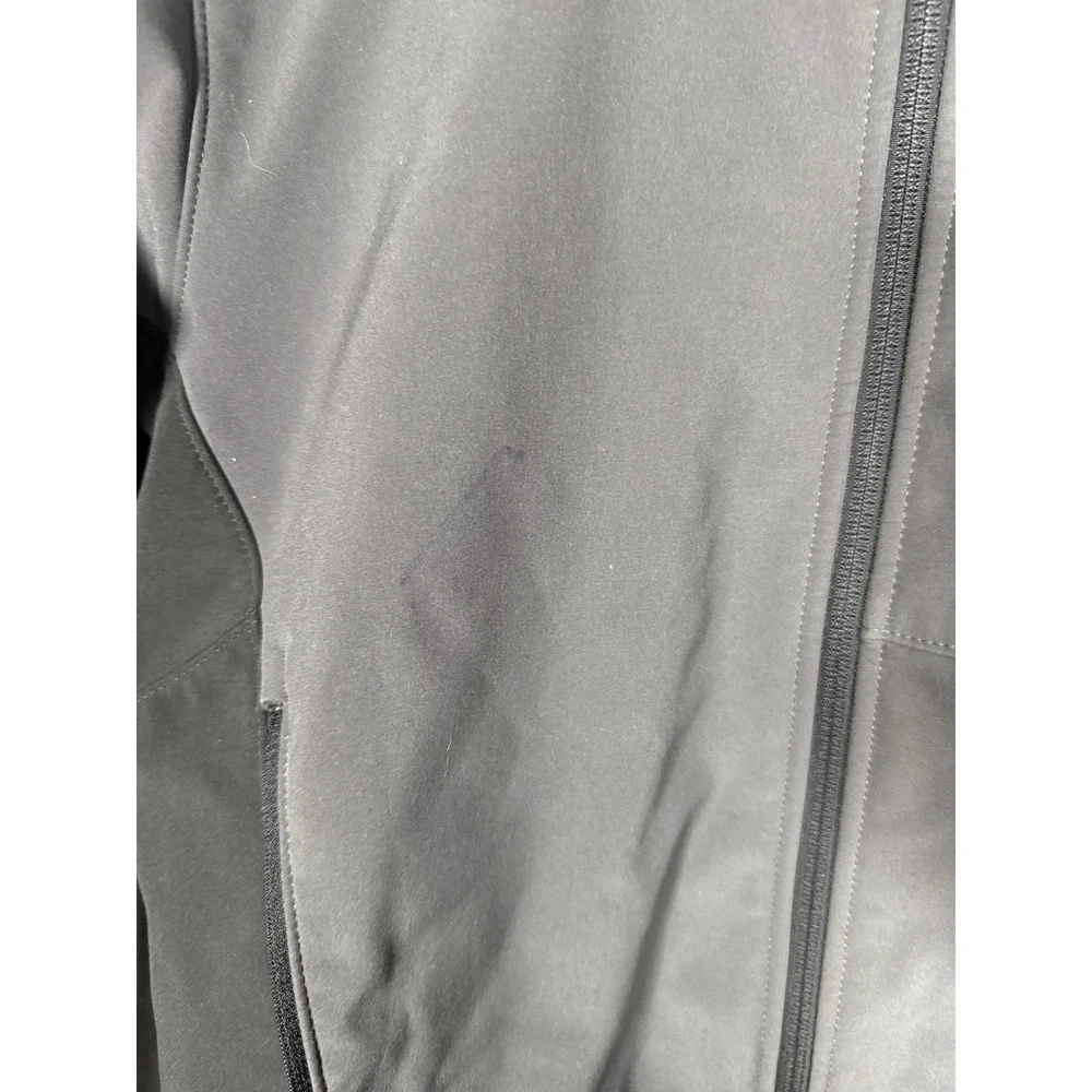 The North Face Mens Apex Bionic Softshell Jacket Grey Black S P Full Zip FLAW